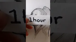 Drawing Ariana Grande in 1 min | 1 hour | 12 hours 😵 #shorts