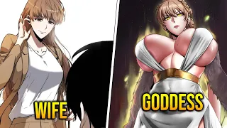 He was Weak but Evil Goddess Took over his Wife's Body and Mated All Night | Manhwa Recap