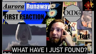 AURORA - FIRST TIME REACTION - RUNAWAY  (I JUST GOT BROUGHT TO CHURCH!!!!) OMG she is so strange but