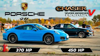 Porsche 911 vs Tourer V 450hp + BMW M5 f90 vs BMW M4 + BMW M5 e60 vs Subaru WRX Sti