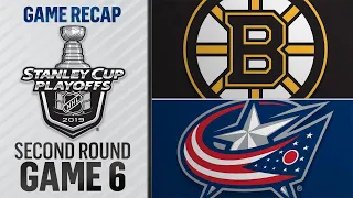 Bruins advance to ECF with 3-0 win in Game 6