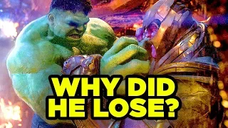 THANOS HULK FIGHT in Avengers Infinity War Breakdown!