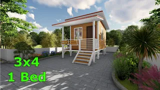 Low Cost House Design 3x4 meter