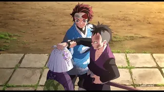 Tanjiro Breaks Genya's Arm | Demon Slayer | Tanjiro Gets Angry At Genya