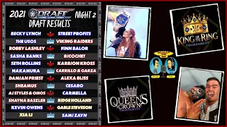 🔴WWE Draft Night 2 (w/Supplemental) RAW 10/4/21 Review; KING OF THE RING + QUEENS CROWN Tournament