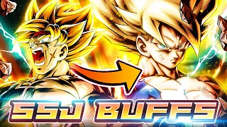 SSJ BARDOCK BUFFED LF NAMEK GOKU DOES ABSURD DAMAGE! TIMELESS PASSIVES! | Dragon Ball Legends