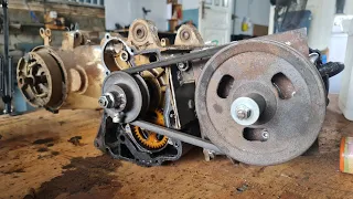 CONVERT BIKE ENGINE USE ELECTRIC MOTOR WITH STEPLESS GEARBOXS CVT