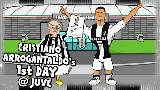 ⚫⚪RONALDO's FIRST DAY AT JUVENTUS⚪⚫ (Parody CR7 transfer cartoon)