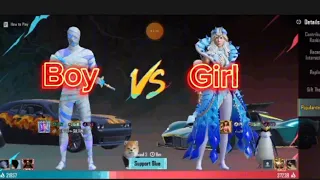 Pubg mobile popularity battle hard Boy VS Girl # Boy VS Girl #popularity battle #pubgmobile #bgmi