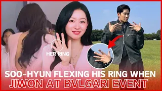 Kim Soo-hyun active in the bubble, flexing his ring after Kim Jiwon attended Bvlgari event Singapore
