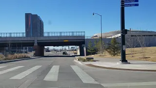 downtown Oklahoma City. approach from West on I-35