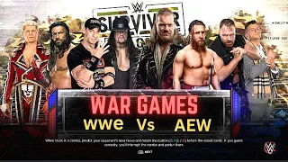 Team WWE vs Team AEW War Games Match! - WWE 2K23