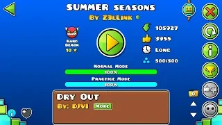 Summer seasons free Demon !!!! Geometry dash
