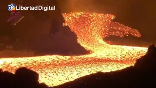 #ERUPCIÓN: Ríos de lava y mucha actividad volcánica en la zona de Tacande en La Palma