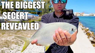 How To Catch Pompano The BEST WAY No BAIT NEEDED Fishing in Tampa Florida.