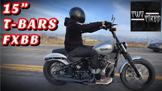 Dominator Industries Straight T-Bars - Harley Davidson - Street Bob FXBB