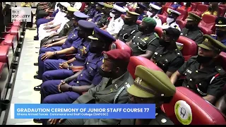 GAFCSC GRADUATION CEREMONY OF JUNIOR STAFF COURSE 77