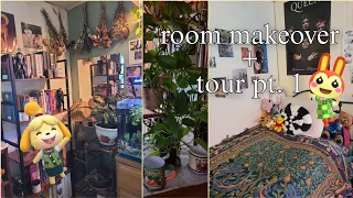 room makeover + tour pt. 1 kpop, anime, and more