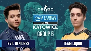 CS:GO -  Evil Geniuses vs Team Liquid [Nuke] Map 2 - Group B - IEM Katowice 2020