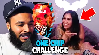 ClarenceNyc Does The One Chip Challenge Ft Queen..😱