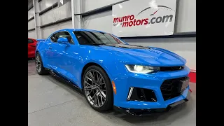 2022 SOLDSOLDSOLD Camaro ZL1 650HP Supercharged LT4 Auto Alcantara Interior Rapid Blue Only 19kms!!!
