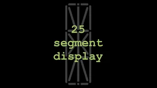 25 segment display