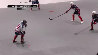 USA Goals vs Great Britain (3v3 World Ball Hockey Championships 2018)