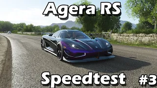 Koenigsegg Agera RS (Max upgraded) - Speedtest - Forza Horizon 4