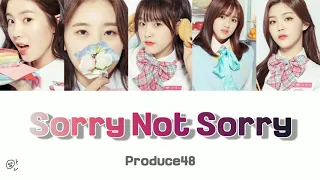 Sorry Not Sorry/produce48【日本語訳/日本語字幕/日本語歌詞/和訳/lyrics/パート割り】(Demi Lovato cover) 아이즈원 IZ*ONE