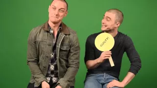 James McAvoy and Daniel Radcliffe play "Never Have I Ever"