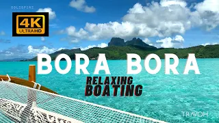 Bora Bora Boating | Private Island Tropical Beach  🏝 | Motu Tane, French Polynesia 🇵🇫 | 4K HD Travel