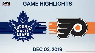 NHL Highlights | Maple Leafs vs. Flyers – Dec. 03, 2019