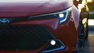 👉AT NIGHT: 2023 Toyota Corolla Hatchback XSE -- Interior & Exterior Lighting Overview + Night Drive