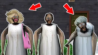 Granny vs Beautiful Granny vs old Granny - funny horror animation (30 minutes with Granny)