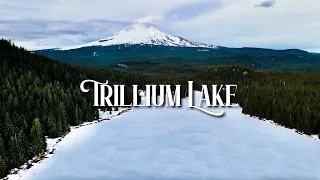 Trillium Lake | Spectacular View of Frozen Lake in Winter