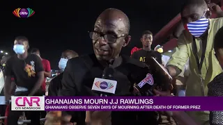 Ghanaians observe 7 days of mourning after passing of former president J.J Rawlings | Citi Newsroom