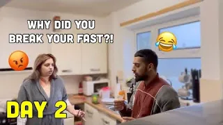 BREAKING MY FAST PRANK on ANGRY WIFE *she gets mad*