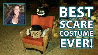 BEST Halloween Scare Prank EVER!!  (HUMAN CHAIR COSTUME!!!)