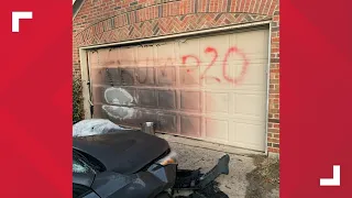 'Trump 20' spray-painted on family's garage after someone set their cars on fire, police now investi