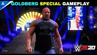 WWE 2K20 On PS5 'Goldberg' Special Gameplay | WWE 2K20 PS5 Goldberg ||