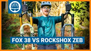 Fox 38 Vs RockShox ZEB Enduro Forks Review | SUPER Nerdy Suspension Head-to-Head