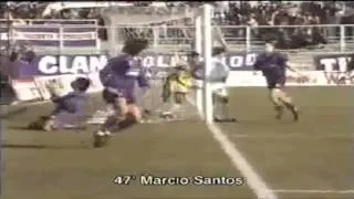 Serie A 1994-1995, day 27 Fiorentina - Napoli 4-0 (Sottil, M.Santos, Batistuta, Cois)