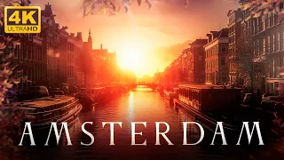 AMSTERDAM in 4K ULTRA HD.  - Relaxing music.