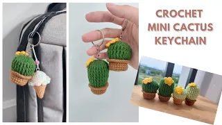 Crochet a Mini Cactus Keychain 🌵 | NHÀ LEN