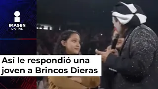 Una joven se niega a participar con Brincos Dieras y su respuesta se vuelve viral