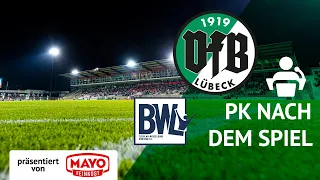 PK nach dem Spiel | Blau-Weiß Lohne vs. VfB Lübeck | Saison 2022/23