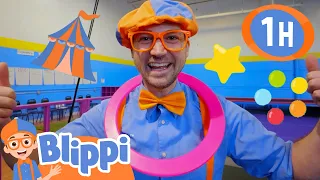 Blippi's Trampoline & Cirus Tricks | Play For Children | Kids TV | Educational Videos for Kids