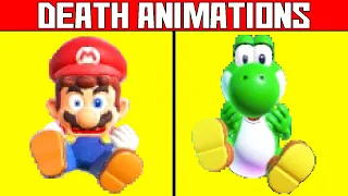 (Super Mario Bros Wonder) Death Animations & Game Over Screen (Slowed Down & Zoomed)