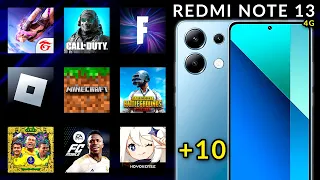 REDMI NOTE 13 4G EM JOGOS - Free Fire, Call of DUTY, Roblox, eFootball 2024, FC Mobile, Fortnite +10