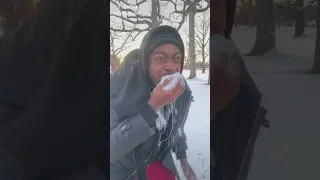 Guy Tries To Eat Snowflakes TikTok: chefboybonez